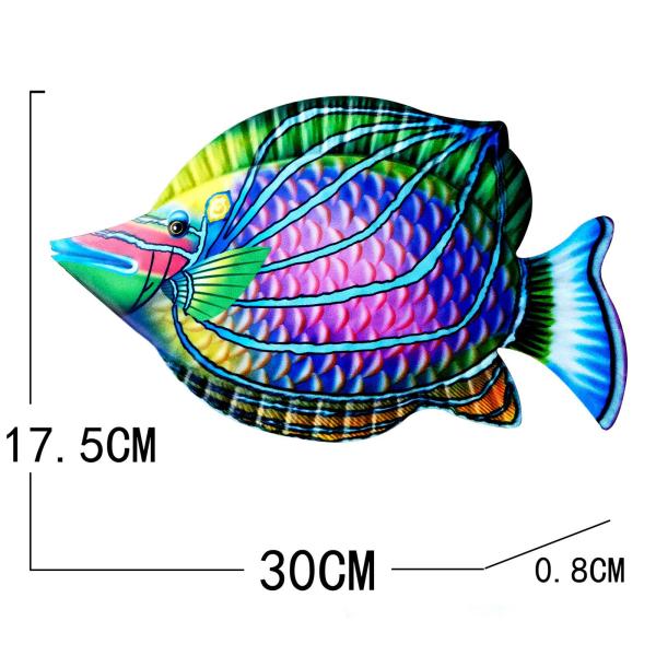 fish Decor スタチュー ウォールデコレーション バスルーム バルコニー オフィス用 グリーン