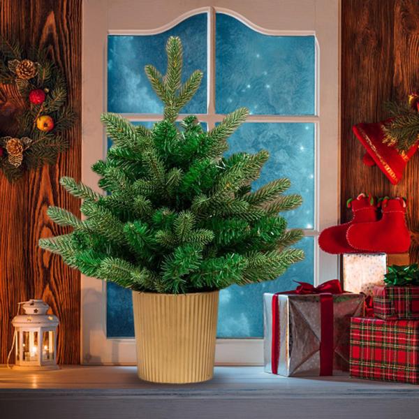 デスクトップの装飾のためのクリスマスツリーの人工的なクリスマスツリーのクリスマスの装飾