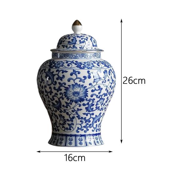中国の陶磁器の生姜の瓶の装飾的な花瓶の伝統的な磁器の瓶