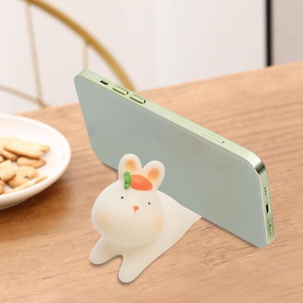 かわいい動物の電話ホルダー電話ラックスマートフォンの寝室の携帯電話ブラケットウサギ