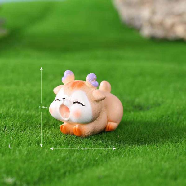 小さな鹿フィギュア鉢植え装飾オーナメント用動物ミニチュア置物
