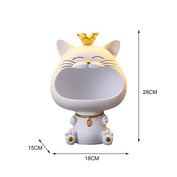 猫の置物 家の装飾 彫像 工芸品 キー収納ボックス