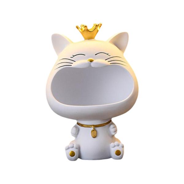 猫の置物 家の装飾 彫像 工芸品 キー収納ボックス