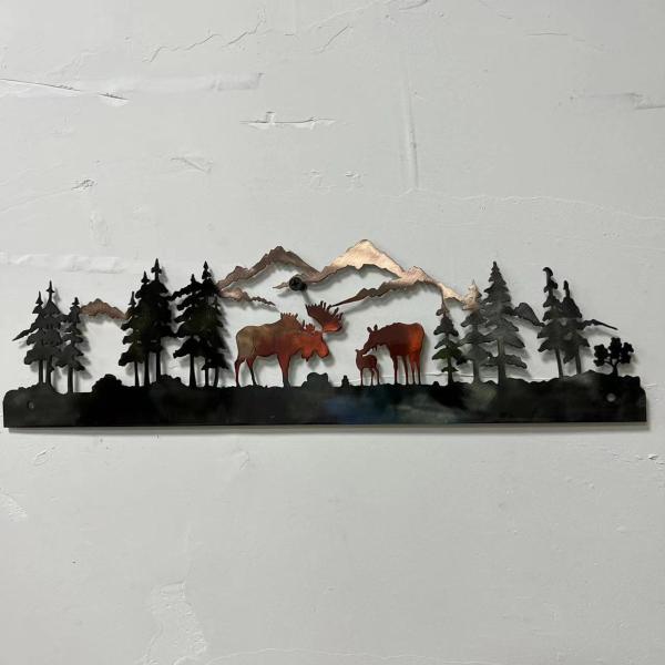 素朴な鹿の壁の装飾 ファームハウス マウンテンハンティング リビングルーム ベッドルームの装飾用