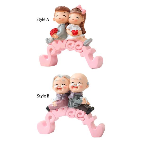 カップルの彫像 耐久性のあるポータブル プレゼント コーヒー テーブル ベッドルーム オフィス スタイル A