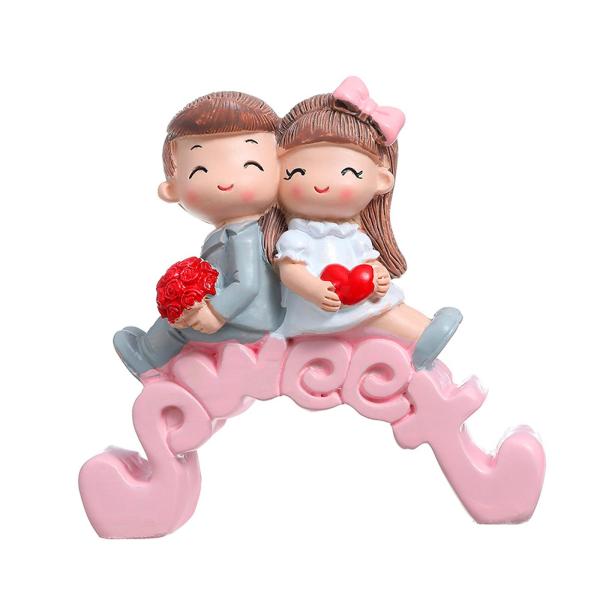 カップルの彫像 耐久性のあるポータブル プレゼント コーヒー テーブル ベッドルーム オフィス スタイル A