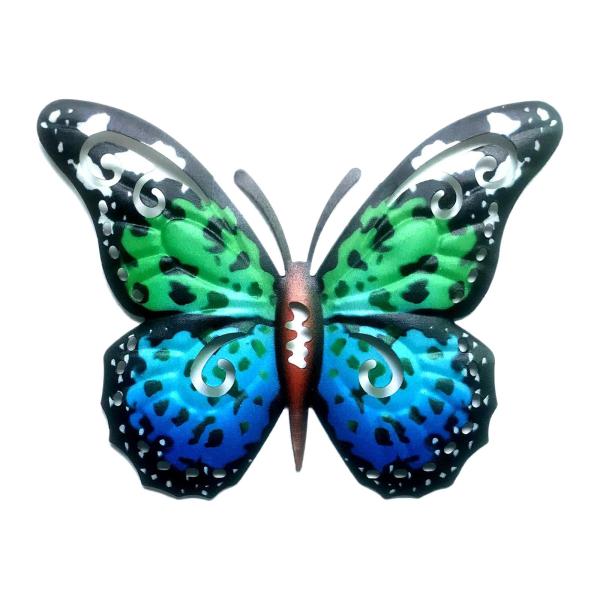 クリエイティブ バタフライ ウォール スカルプチャー アート デコレーション 屋内 寝室 ヤード ブルー グリーン