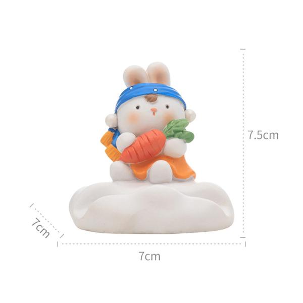 かわいい携帯電話ホルダー動物置物オフィスデスクトップリビングルームウサギ