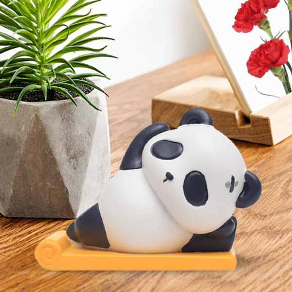 樹脂パンダ像モデルおもちゃ飾り人形デスクトップの誕生日の装飾ヨガ