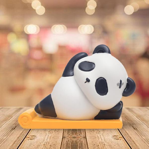 樹脂パンダ像モデルおもちゃ飾り人形デスクトップの誕生日の装飾ヨガ