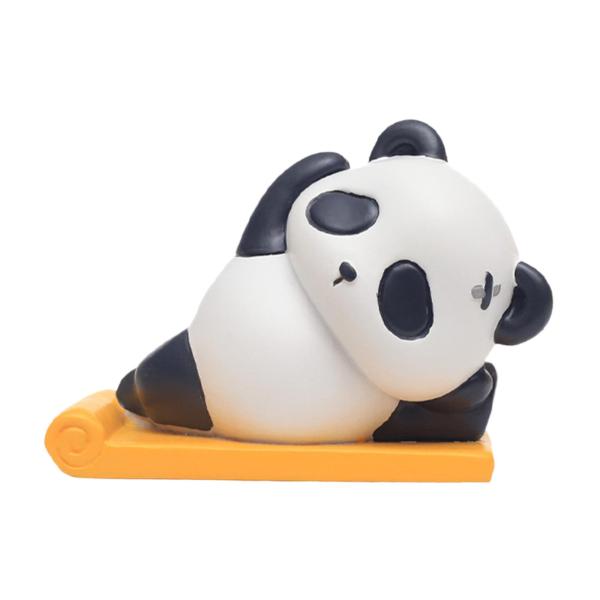 樹脂パンダ像モデルおもちゃ飾り人形デスクトップの誕生日の装飾ヨガ