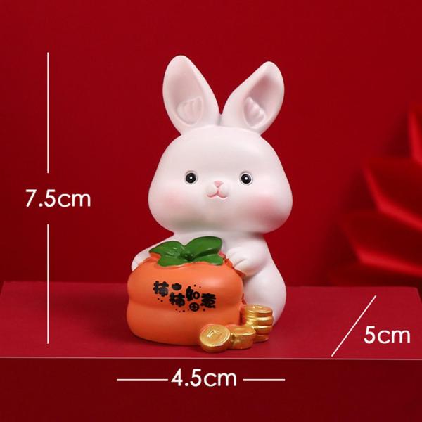 バニー像装飾ウサギフィギュアコレクション誕生日ギフトウサギフィギュアスタイルA