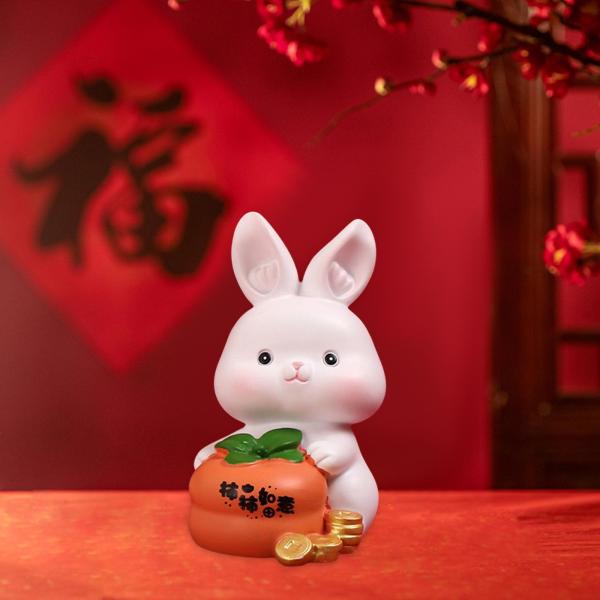 バニー像装飾ウサギフィギュアコレクション誕生日ギフトウサギフィギュアスタイルA