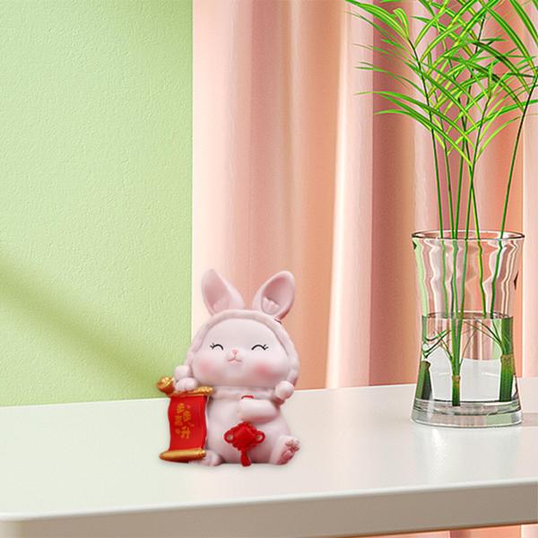 バニー像装飾ウサギフィギュアコレクション誕生日ギフトウサギの置物スタイル B