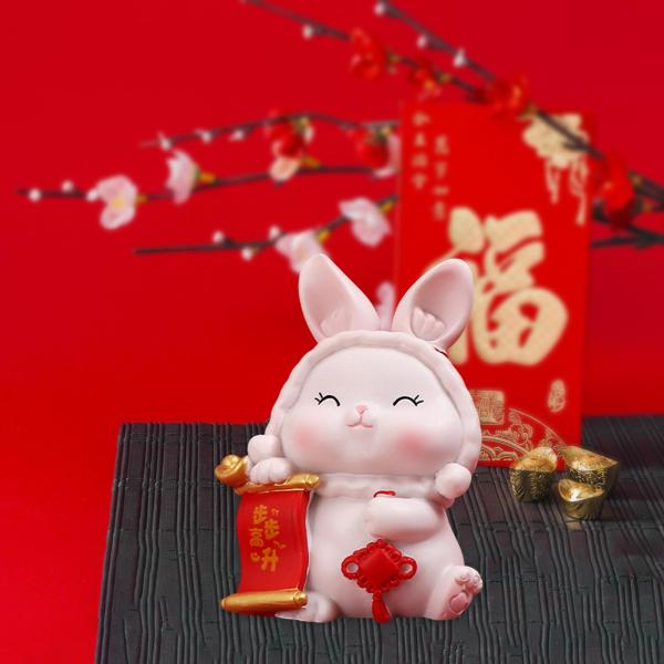 バニー像装飾ウサギフィギュアコレクション誕生日ギフトウサギの置物スタイル B