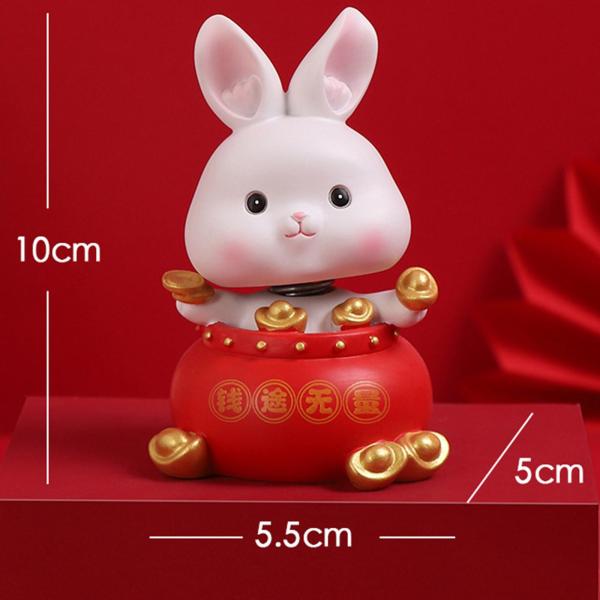 バニー像装飾ウサギフィギュアコレクション誕生日ギフトウサギの置物スタイルC