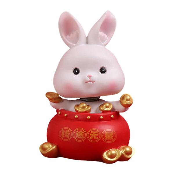 バニー像装飾ウサギフィギュアコレクション誕生日ギフトウサギの置物スタイルC