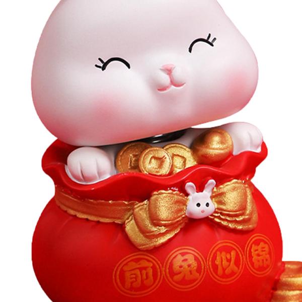 バニー像の装飾ウサギフィギュアコレクション誕生日ギフトウサギの置物スタイルD