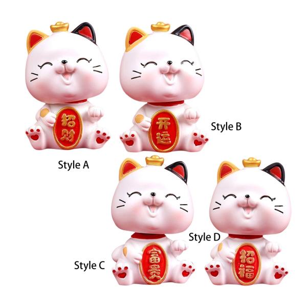 招き猫の置物 アートワーク クリエイティブ オーナメント 卓上 プレゼント レストラン スタイル A