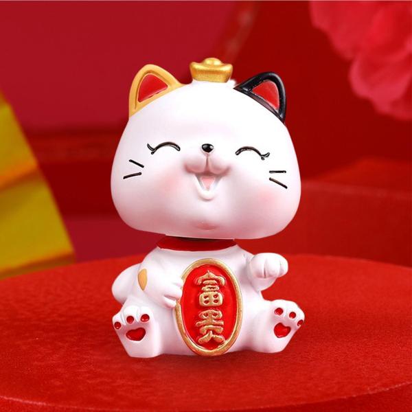 招き猫の置物 アートワーク クリエイティブ オーナメント 卓上 プレゼント レストラン スタイル C