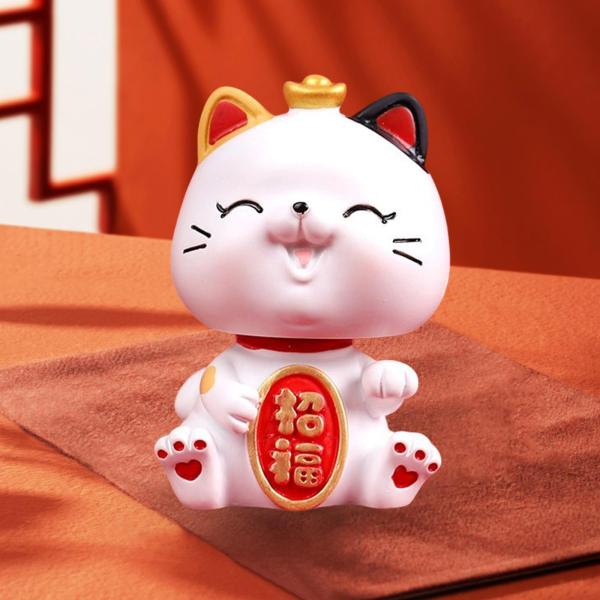 招き猫の置物 アートワーク クリエイティブ オーナメント 卓上 プレゼント レストラン スタイル D