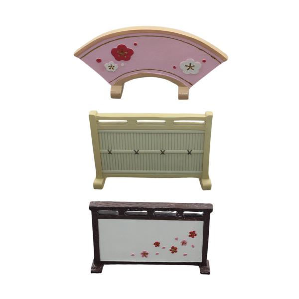 レトロスタイル 和風 ドールハウス スクリーン 家具 生活シーン 寝室 イミテーション 竹