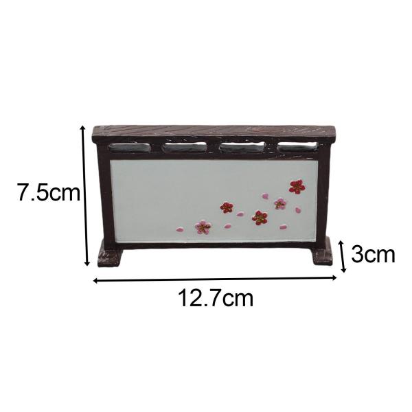 レトロスタイル 和風 ドールハウス スクリーン 家具 生活シーン 寝室 桜