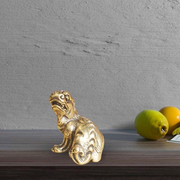 寝室の装飾のための骨董品の真鍮麒麟像のミニチュア彫刻 収集価値のあるスタイルE