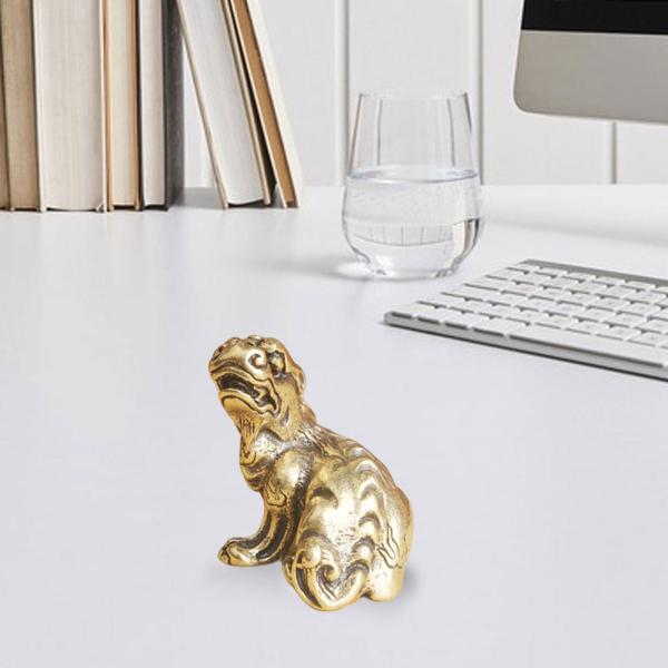 寝室の装飾のための骨董品の真鍮麒麟像のミニチュア彫刻 収集価値のあるスタイルE