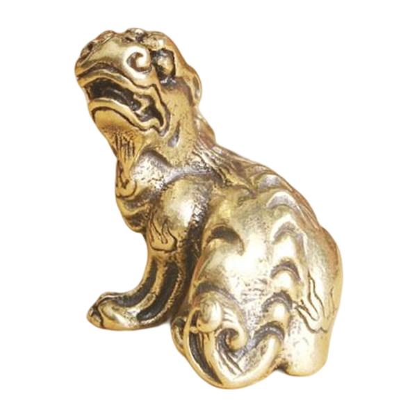 寝室の装飾のための骨董品の真鍮麒麟像のミニチュア彫刻 収集価値のあるスタイルE