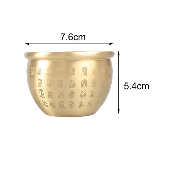 真鍮のフォーチュンシリンダーと線香バーナートレジャーボウルマネージャー