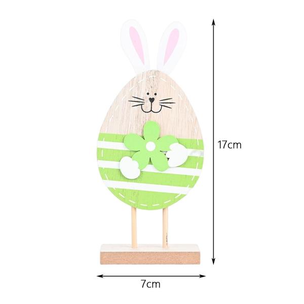 イースターバニーのオーナメント イースターデコレーションコレクション アートワークス 愛らしいクラフト グリーン