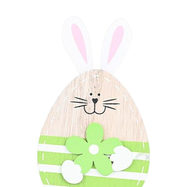 イースターバニーのオーナメント イースターデコレーションコレクション アートワークス 愛らしいクラフト グリーン