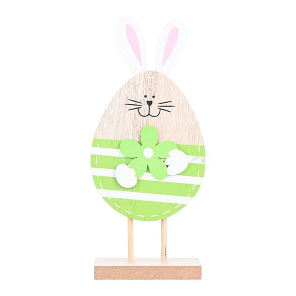 イースターバニーのオーナメント イースターデコレーションコレクション アートワークス 愛らしいクラフト グリーン