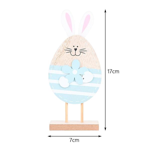 イースターバニーのオーナメント イースターデコレーションコレクション アートワークス 愛らしいクラフト ブルー