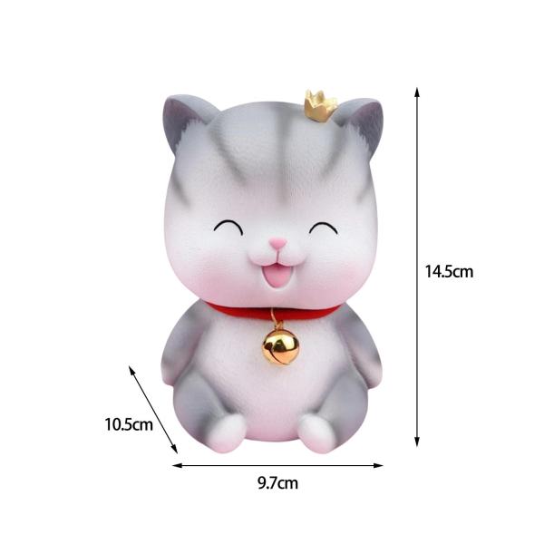 猫の貯金箱の像の貯金箱の装飾家の寝室の誕生日プレゼントの斜視