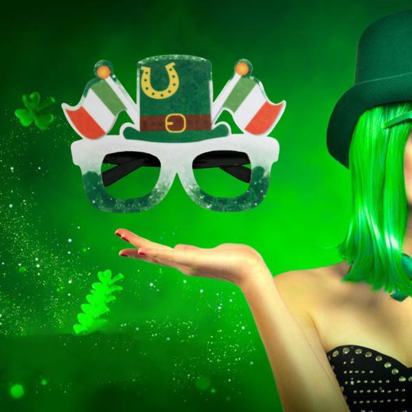 緑の聖パトリックの日メガネ  アイウェアの好意の装飾ハッピー スタイル D