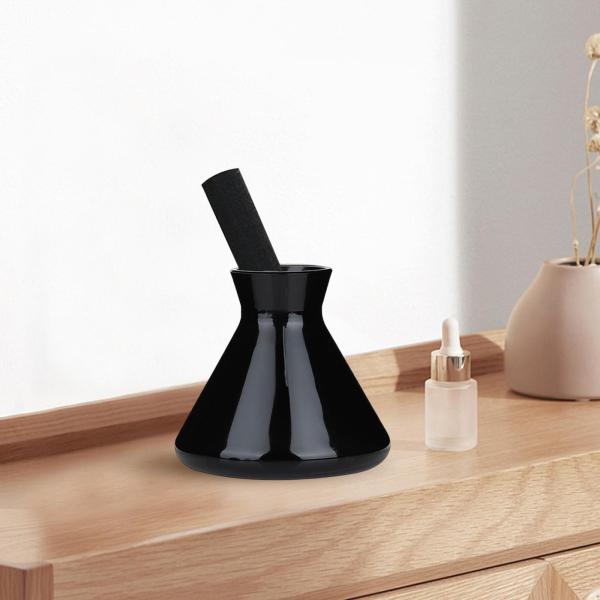 ガラス瓶 香水瓶 ミニ花瓶 食卓用 ホリデーギフト ブラック