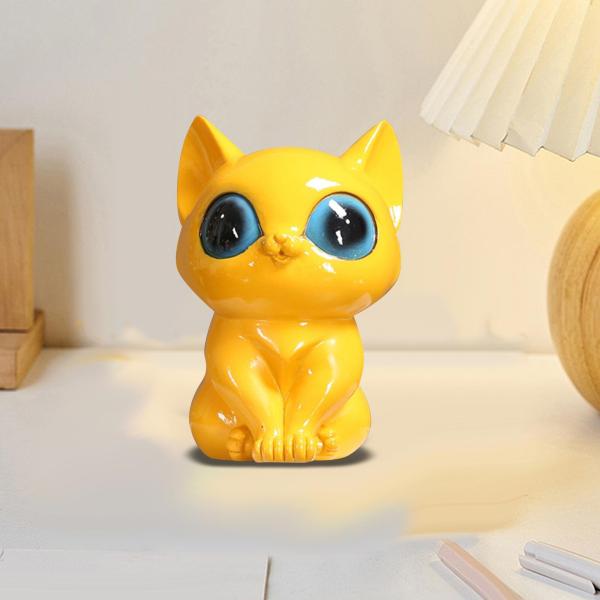 ミニ猫の像の置物 樹脂の彫刻 面白いクラフト デスク オフィス ホーム用｜stk-shop｜04