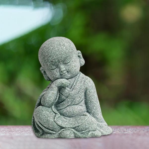 僧侶の置物 仏像 繊細な装飾 家の装飾 デスクトップ リラックス