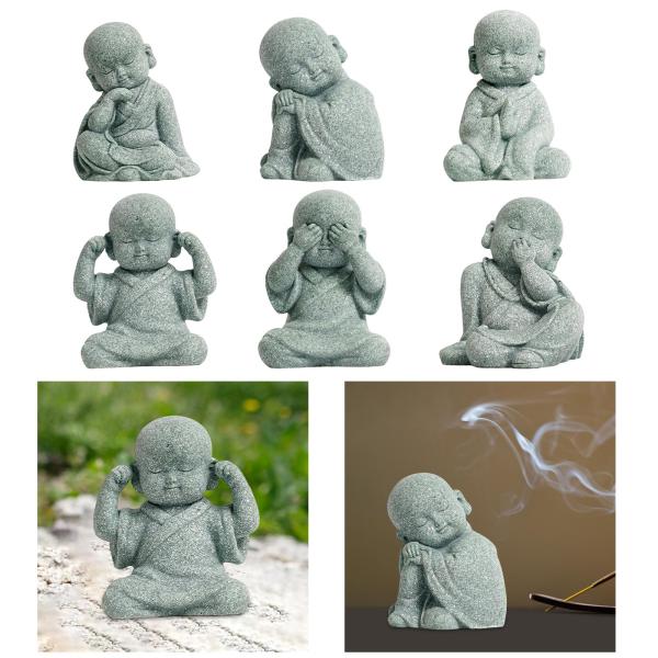 僧侶の置物 仏像 繊細な装飾 家の装飾 デスクトップ リラックス