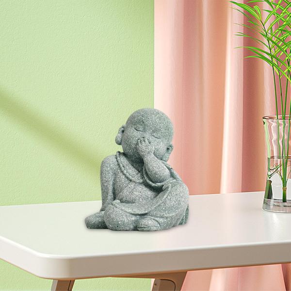 僧侶の置物 仏像 繊細な装飾 ホームデコレーション デスクトップ スニッカー用