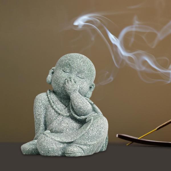 僧侶の置物 仏像 繊細な装飾 ホームデコレーション デスクトップ スニッカー用
