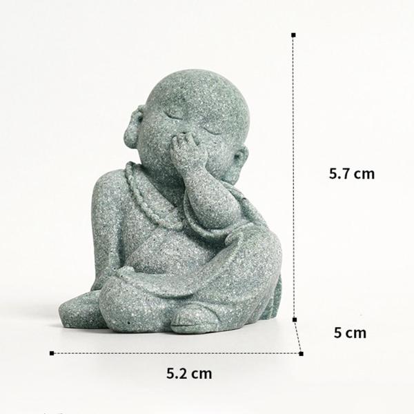 僧侶の置物 仏像 繊細な装飾 ホームデコレーション デスクトップ スニッカー用