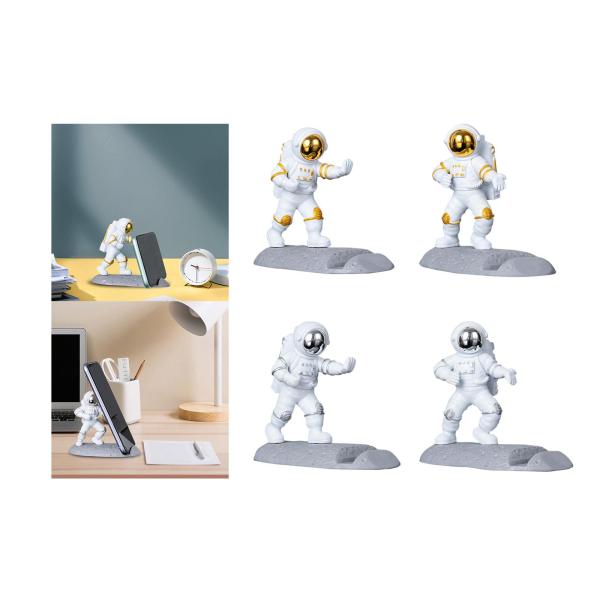 クールな宇宙飛行士電話ホルダー子供ギフトユニバーサル家の装飾デスクトップマウント金色スタイル A