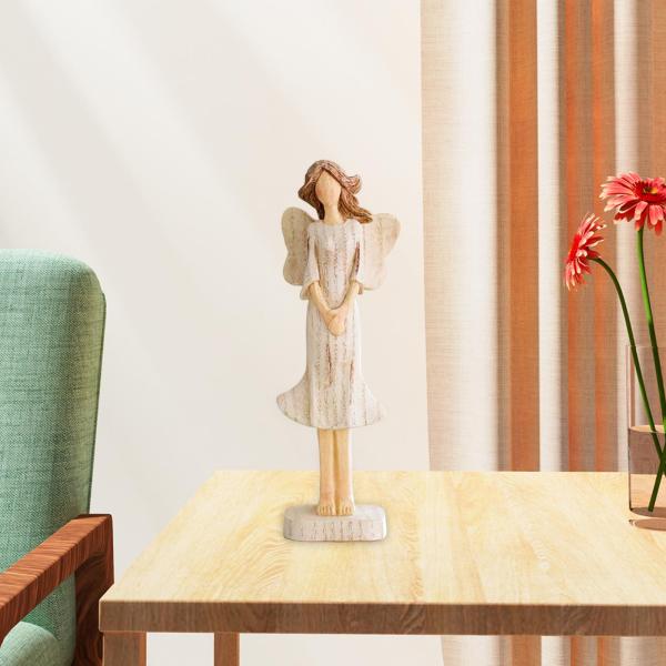 天使の置物 樹脂 ハンドペイント 装飾アートワーク 収集価値のある女の子の像 スタイル E