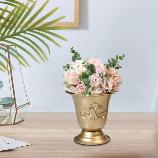 金属製の花花瓶植物ホルダースタンド装飾オーガナイザージャーつぼみ花瓶ミニマリスト植木鉢用ブーケ屋内植物の装飾リビングルーム