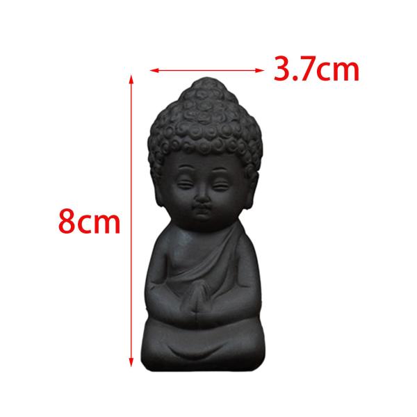 黒陶器 ティーペット 仏像 ティーペット デコレーション アート ティー ペット オーナメント 僧侶 ティー ペット アクセサリー 多肉植物