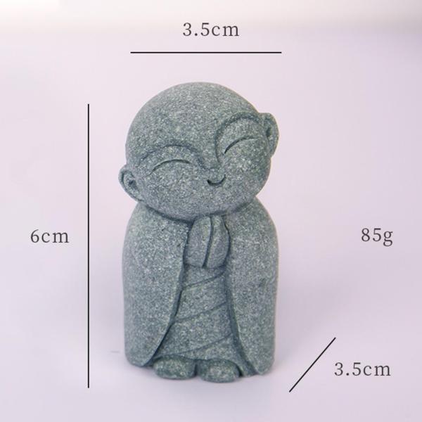 僧侶の置物ミニ仏の水槽の装飾卓上茶屋庭スタイル A