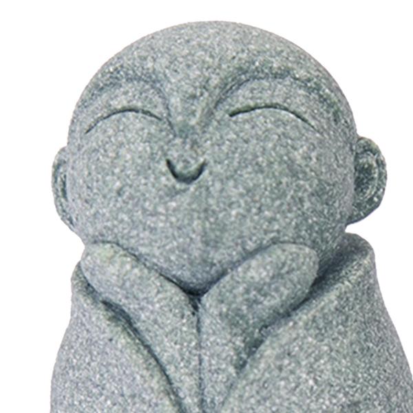 修道士の置物ミニ仏の水槽の装飾卓上茶屋庭スタイル C